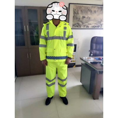 執勤反光雨衣 熒光黃雨衣廠家