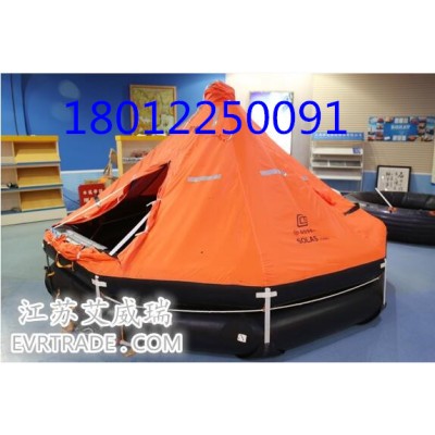 浮力大KHD型可吊式氣脹救生筏