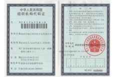 組織機構代碼證