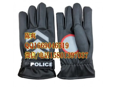 黑色交警棉手套，反光手套，警察手套