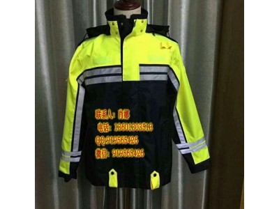 交警反光執勤服，警察反光棉大衣