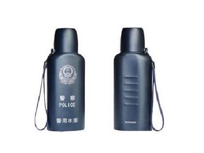警用（扁形）不銹鋼保溫水壺-中安聯合